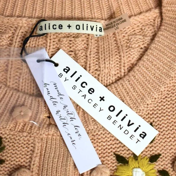 Alice + Olivia | Kitty Puff Sleeve Cardigan - Picture 13 of 16